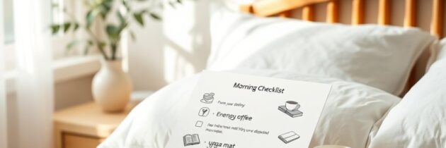 Checklista porannej i wieczornej rutyny: jak zorganizować nawyki dla energii i relaksu